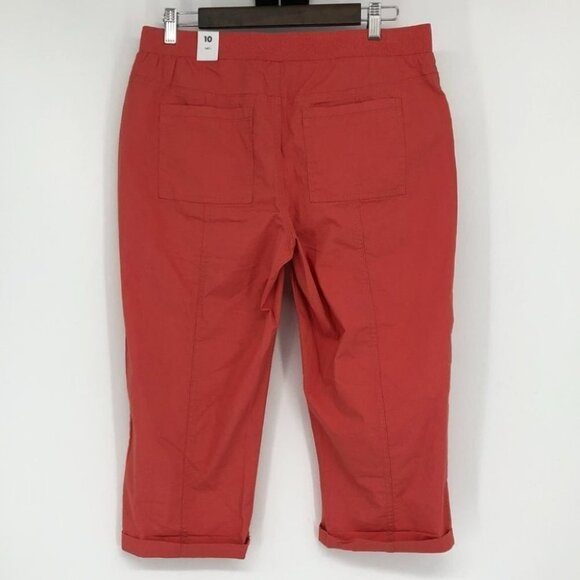 NWT Reitmans coral Capri pants pockets size 10 - Picture 2 of 13